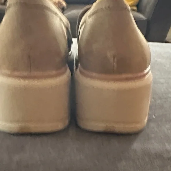 Dr. Scholl's Suede Penny Loafers in Camel Brown - Picture 3 of 7